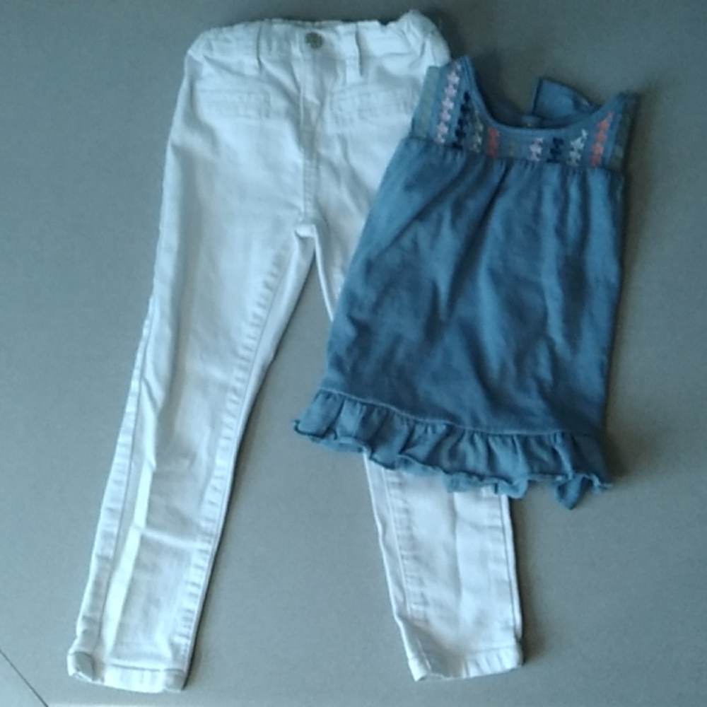 7 For All Mankind Girl's Size 4 Year's - Picture 1 of 13